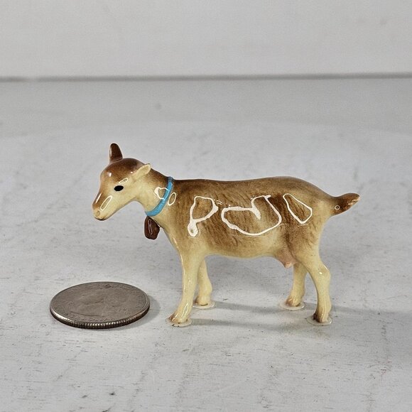 Hagen Renaker Mama Goat Miniature Figurine Blue Collar - Picture 10 of 10